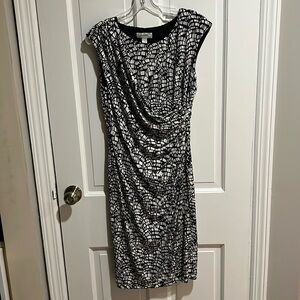 Dress Barn Black and White Sleeveless Dress